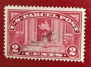 1913 US Sc Q2 used 2 Cent City Carrier parcel post CV$1.25 Lot 1615