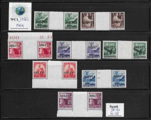 WC1_13562. ITALY: TRIESTE FTT. Gutter pairs of 1947 DEMOCRATICA Scott 58-66. MNH