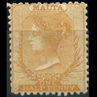 MALTA 1865 - Scott# 5 Queen Set of 1 NH no gum