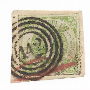 German State Thurn & Taxis #60 The 1866 1Kr Green Used  C.V. $22.50