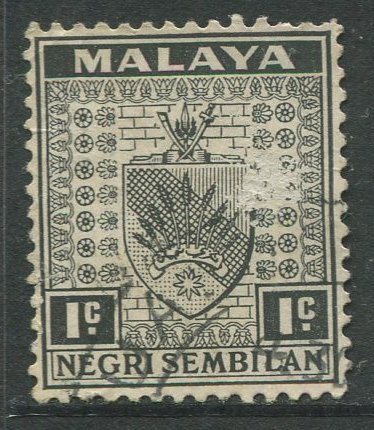 STAMP STATION PERTH Negri Sembilan #21 Arms Definitive Used 1935-41