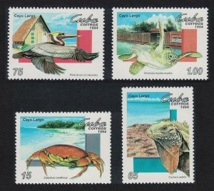 Caribic Pelican Bird Turtle Crab 4v 1994 MNH SG#3921-3924