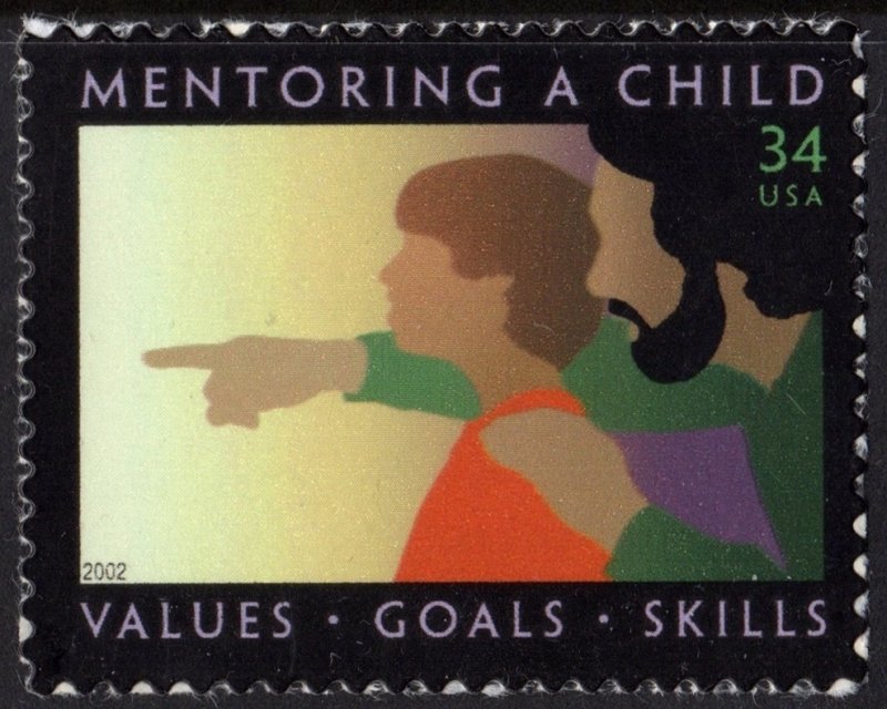 SC#3556 34¢ Mentoring a Child Single (2002) SA