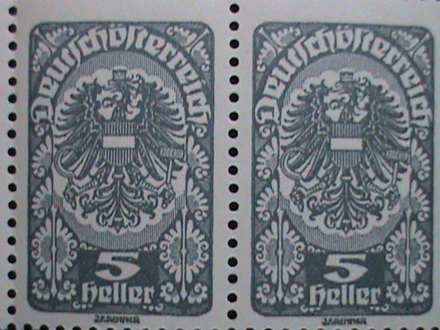 AUSTRIA -1920-SC#202-OVER 100 YEARS OLD STAMPS- COAST OF ARMS  -MNH BLOCK- 6-