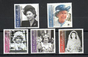 Gibraltar 875-879 MNH
