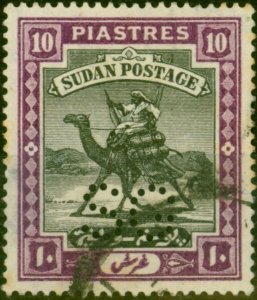 Sudan 1914 10p Black & Mauve SG020 Good Used (2)