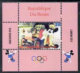 BENIN - 2009 - Olympics, Disney #10 - Perf De Luxe Sheet - MNH - Private Issue