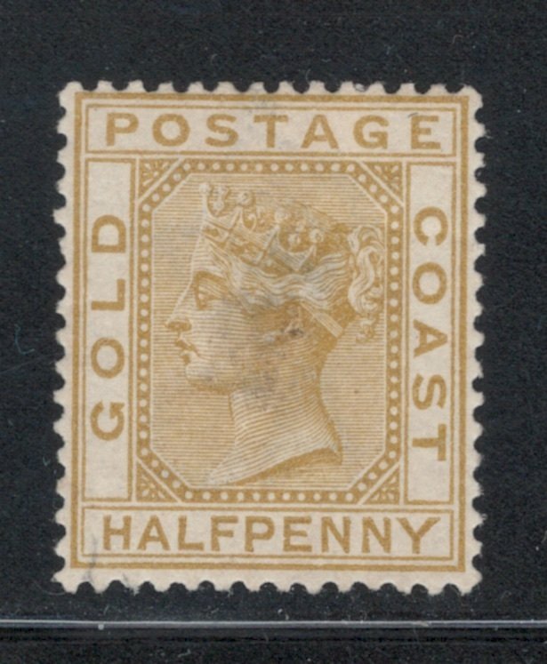 Gold Coast 1883 Queen Victoria 1/2p Scott # 10 MH (Thin)