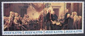 US #1691-1694 (1694a) MNH Strip of 4 SCV $1.20 L8