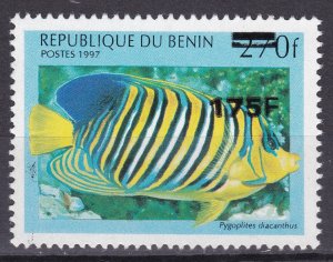 BENIN 2005 1381 175F €250 PYGOPLITES FISH FISH OVERPRINT OVERLOAD MNH-