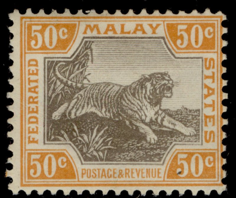 MALAYSIA - Federated Malay EDVII SG47, 50c grey & orange, M MINT. Cat £95.
