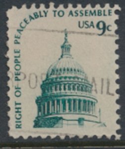 USA  SC# 1591 Used  -  right to assemble  perf 11 x 10½  1975 see scan