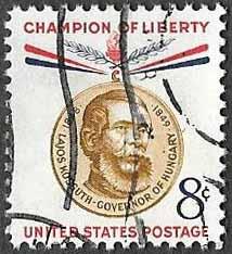 US SC 1118 - Lajos Kossuth Champions of Liberty - Used - 1958