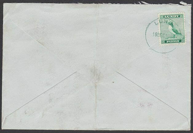 GB LUNDY 1967 cover - Puffin stamp - .......................................F849