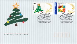 Australia # 2000-2001, Seasons Greetings, First Day Cover