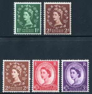 Great Britain 319-322 Mint NH, wmk sideways QEII