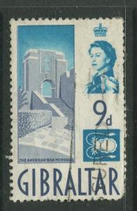 Gibraltar - Scott 155 - QEII Definitive Issue -1960- Used - Single 9d Stamp