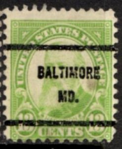 US Stamp #694x61 William H. Harrison Regular Issue 1931 Precanceled