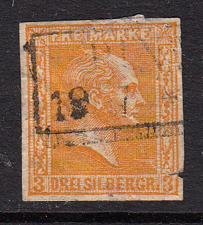 German States, Prussia #13 used, tear, see description