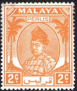 Malaya: Perlis  SC#8 2c Raja Syed Putra (1951) MNH