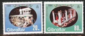 Gibraltar Scott 469-70 MNH**  1984 Christmas set