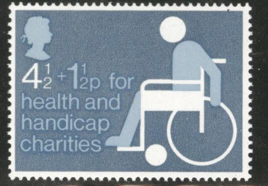 Great Britain Scott B1 MNH** 1975 Handicap charities wheelchair stamp