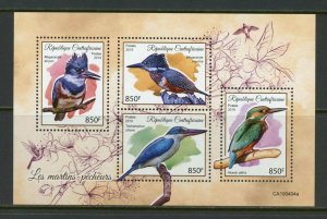 Central African Republic 2019: The Marlin-Fishermen sheet of four mint nh