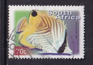 South Africa   #1180   used 2000  fish  70c
