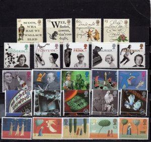 GREAT BRITAIN 1996 YEARS SET OF 24 STAMPS MNH