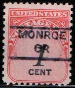 U.S. Precancel - Oregon, Monroe