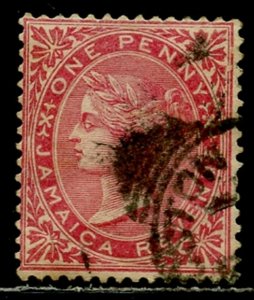 JAMAICA SG F3 1865-71 Postal Fiscal Stamp with Postal Cancel