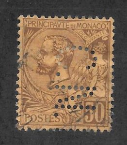 Monaco  Scott 23 Used 50c Prince Albert I stamp 2017 CV $4.75