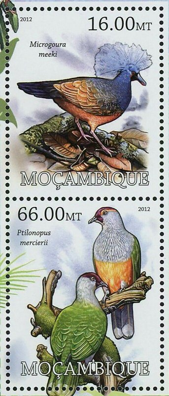 Birds Stamp Microgoura Meeki Columba Jouyi Ectopistes Migratorius S/S MNH #5726