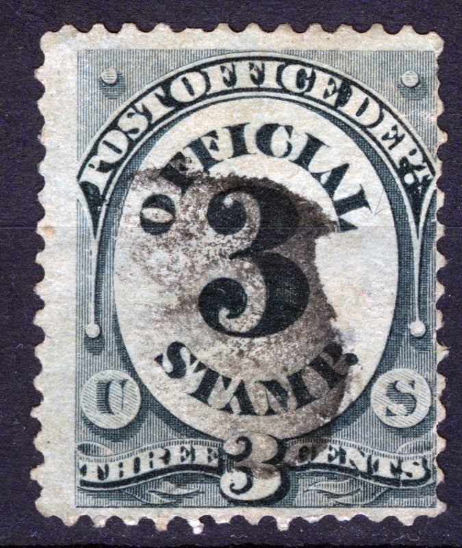 USA STAMP, 1873, Scott #O49, 3c Post Office