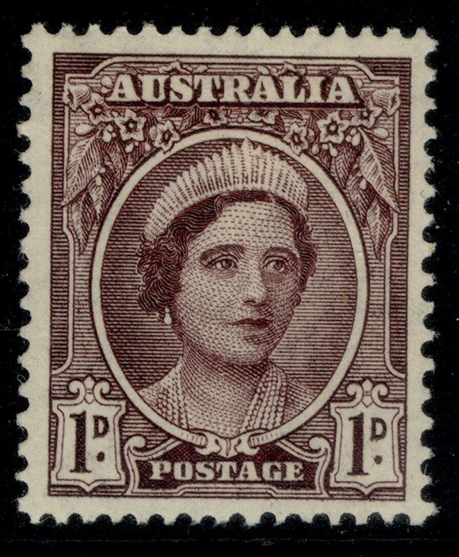 AUSTRALIA GVI SG203, 1d brown-purple, M MINT. 