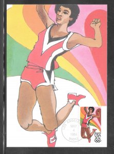 Just Fun Cover #2083 Maximum Card LOS ANGELES MAY/4/1984 Cachet (my2660)