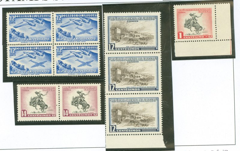 Uruguay #600/606/615/613 Mint (NH) Single