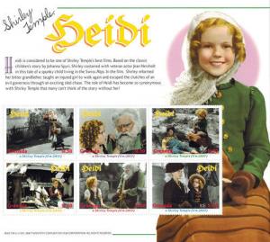 SHIRLEY TEMPLE  Heidi collection, Postage Stamps-2 SHEETS & S/S