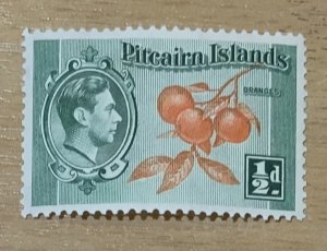 PITCAIRN ISLANDS 1940 DEFINITIVE HALFPENNY SG1 UNMOUNTED  MINT