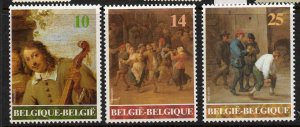 Belgium 1390-2 MNH Art, Paintings, David Teniers