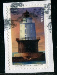 5624 (55c) Mid-Atlantic Lighthouses - Harbor of Refuge SA. used on paper