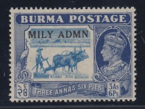Burma, CW 26b, MHR Vignette Double variety