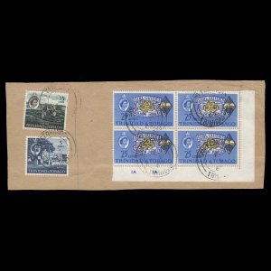 Trinidad & Tobago 1964 (Used) 25c Girl Guides Golden Jubilee plate block ✔️