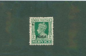 INDIA PATIALA STATE 066 USED BIN $1.00