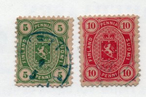 Finland - Sc# 31 & 32 Used / Blue Cancels / See Image     -    Lot 0722213