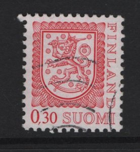 Finland   #557  used  1977  coat of Arms  30p
