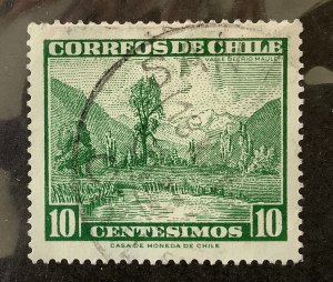 Chile 1960 Scott 328 used - 10c, Landscape, Maule Valley