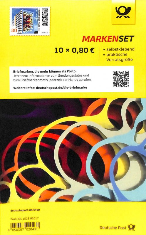 Germany, Federal Republic 2021, Street art booklet s-a, MNH