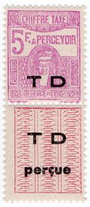 (I.B) France Colonial Postal : Tunisia Customs Duty 5Fr