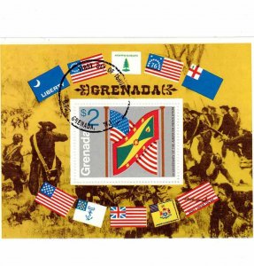 Grenada Sc 634 Sc 635 1975 2 Mini-sheets U.S. Bicentennial Souvenir